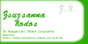 zsuzsanna modos business card