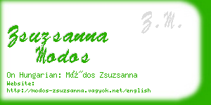 zsuzsanna modos business card